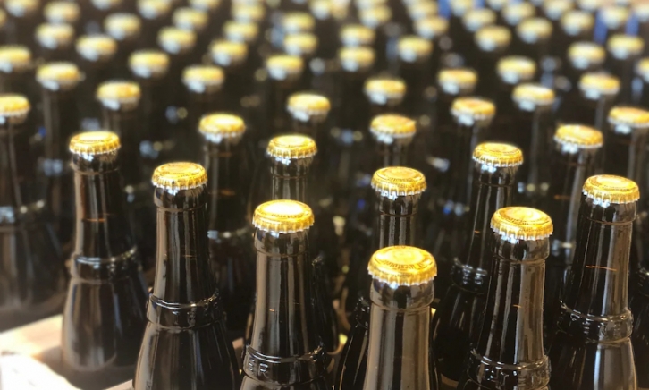 Een heleboel flesjes Westvleteren 12 Trappistenbier